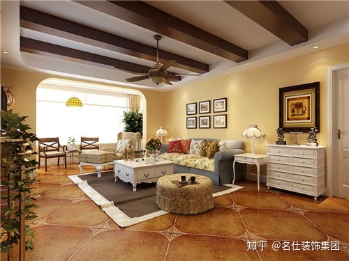 客廳裝修現代簡約風格_現代裝修風格_現代簡約風格別墅中空客廳裝修效果圖