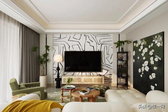 房屋浪漫布置圖片(95平米法式風(fēng)格裝修，輕奢浪漫居所，姐妹們的夢想小家)(圖4)