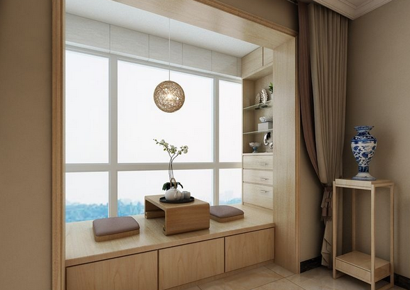 陽臺榻榻米效果圖，陽臺榻榻米布局
