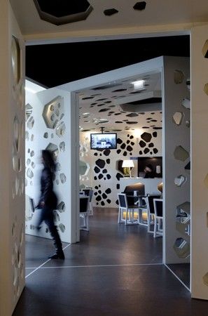 咖啡店裝修效果圖 來自葡萄牙的幾何藝術(shù)空間