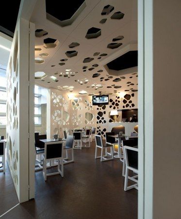 咖啡店裝修效果圖 來自葡萄牙的幾何藝術(shù)空間