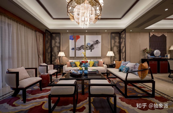 中式不一定要沉悶嚴肅，讓人眼前一亮的新中式裝修案例效果圖