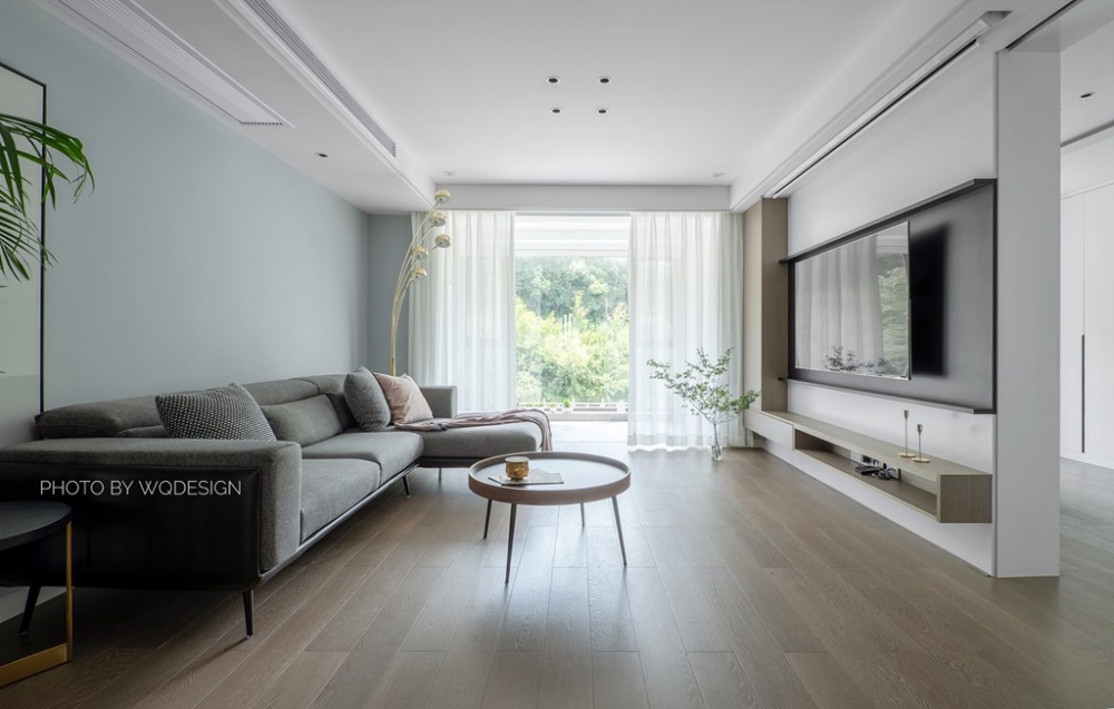 客廳窗簾裝修效果圖光景丨實用至上，但儀式感也不能北歐極簡客廳設計圖片賞析