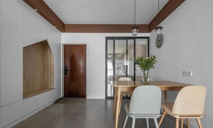 95㎡簡約北歐風(fēng)，全屋簡潔時(shí)尚，書房的設(shè)計(jì)真的愛了~