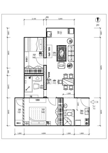 水果店平面裝修效果圖_cad圖怎樣導出成為平面戶型圖_裝修平面圖