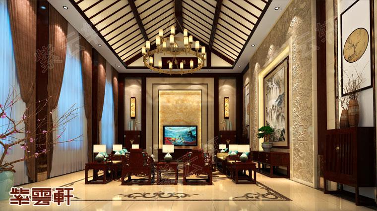 北京釣魚臺別墅豪宅古典中式風格裝修案例，華美溫馨古典優(yōu)雅