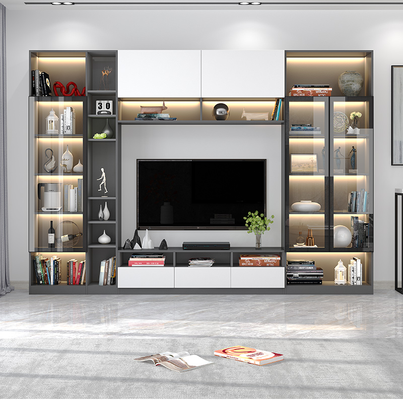 客廳電視墻裝修設(shè)計(jì)_新中式客廳電視背墻墻_客廳墻三米六買多大電視