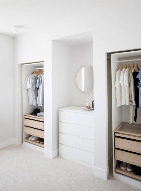 三亞小戶型房子裝修，臥室墻上挖三個(gè)壁櫥！