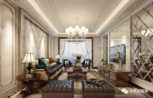 簡歐風(fēng)格裝修效果圖設(shè)計，內(nèi)斂的奢華質(zhì)感讓空間更有品位！